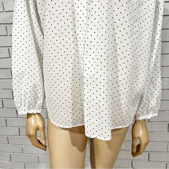 J.Crew Women’s Cotton-voile button-front top in sweet spots - Picture 5 of 11